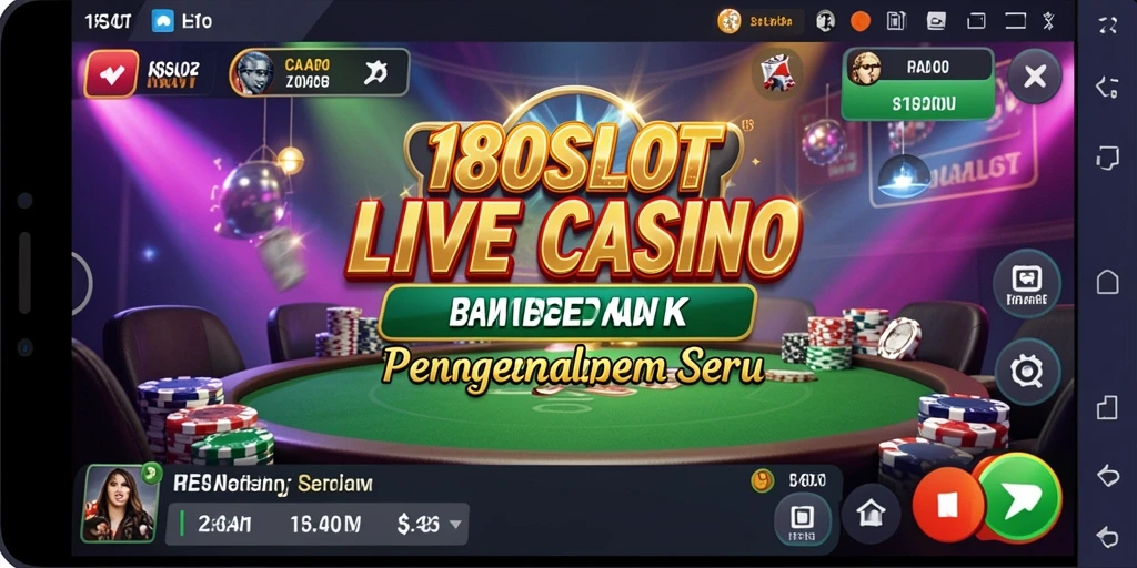 Tampilan gameplay yang memukau dalam 180SLOT Live Casino.