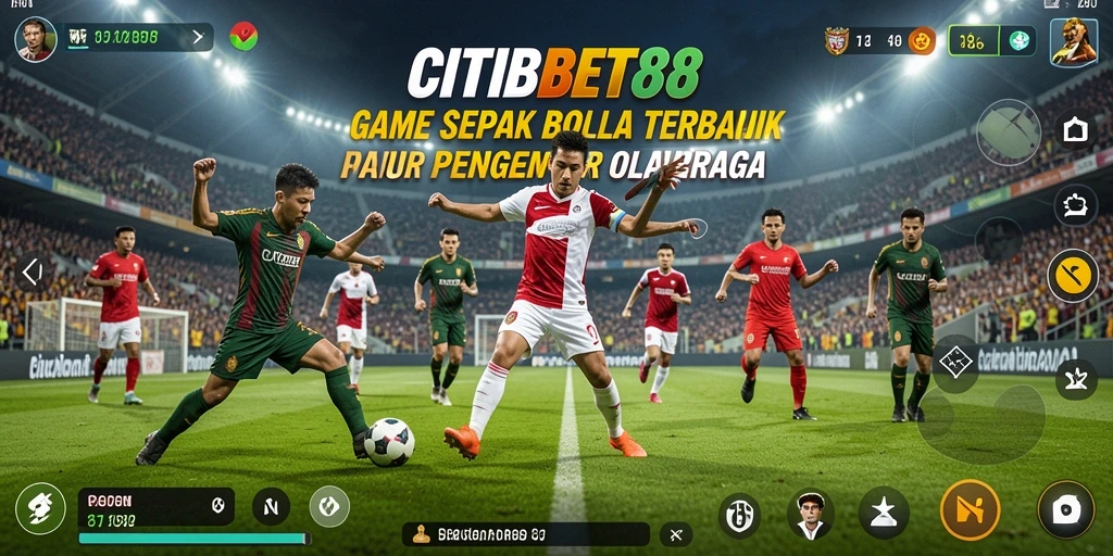 Tampilan menarik dari gameplay sepak bola dalam CITIBET88.