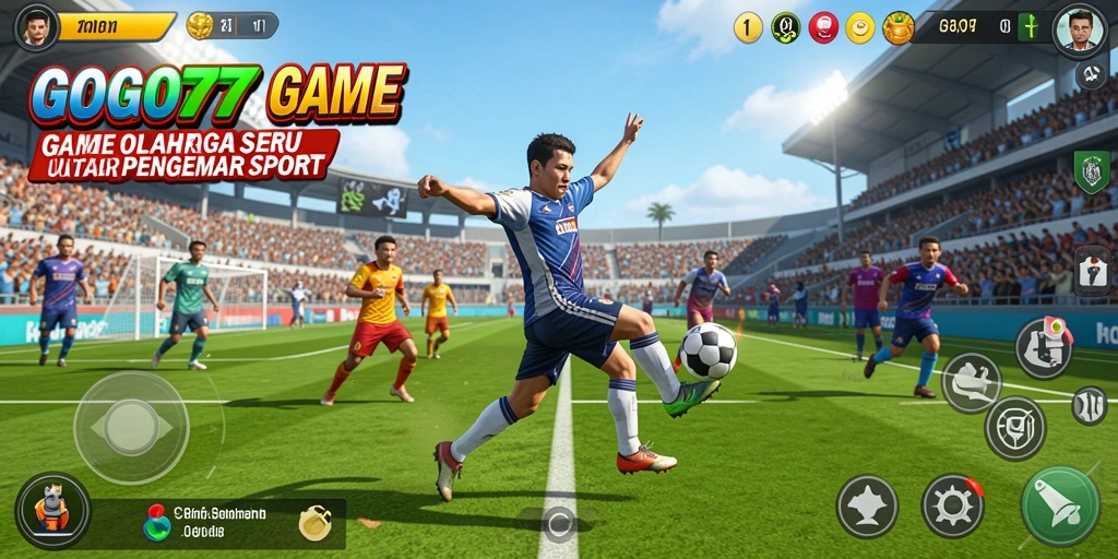 Screenshot gameplay GOGO77 menunjukkan serunya pertandingan olahraga.