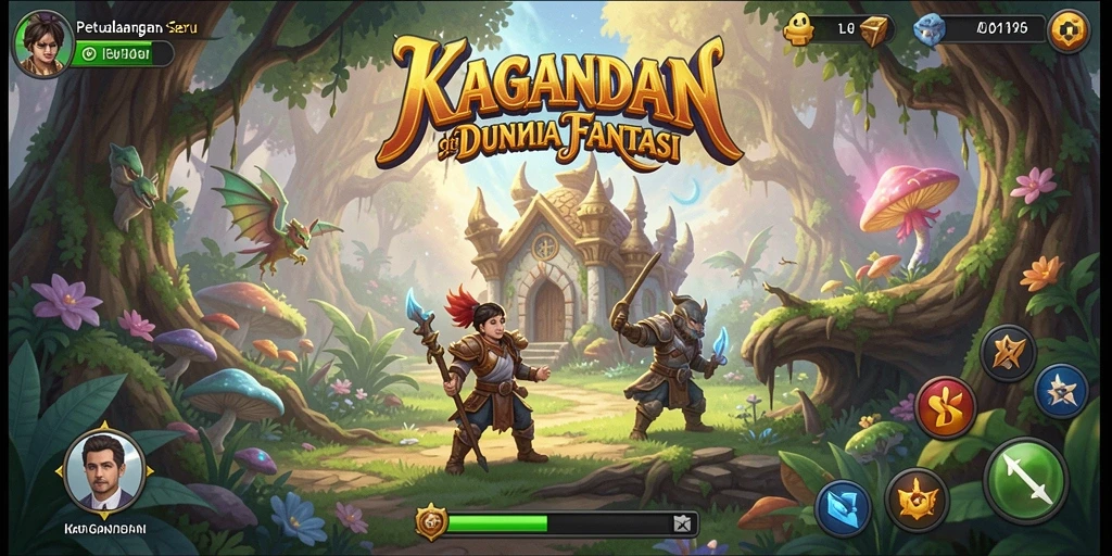 Tangkapan layar gameplay KAGANDAN yang tampil menakjubkan dalam petualangan.