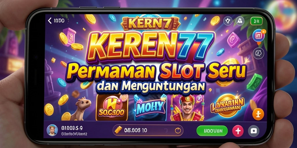 Tampilan gameplay KEREN77 yang penuh warna dan menarik
