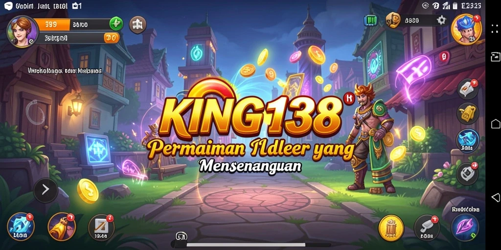 Tampilan gameplay utama KING138 menunjukkan pengalaman Idle yang mengasyikkan.