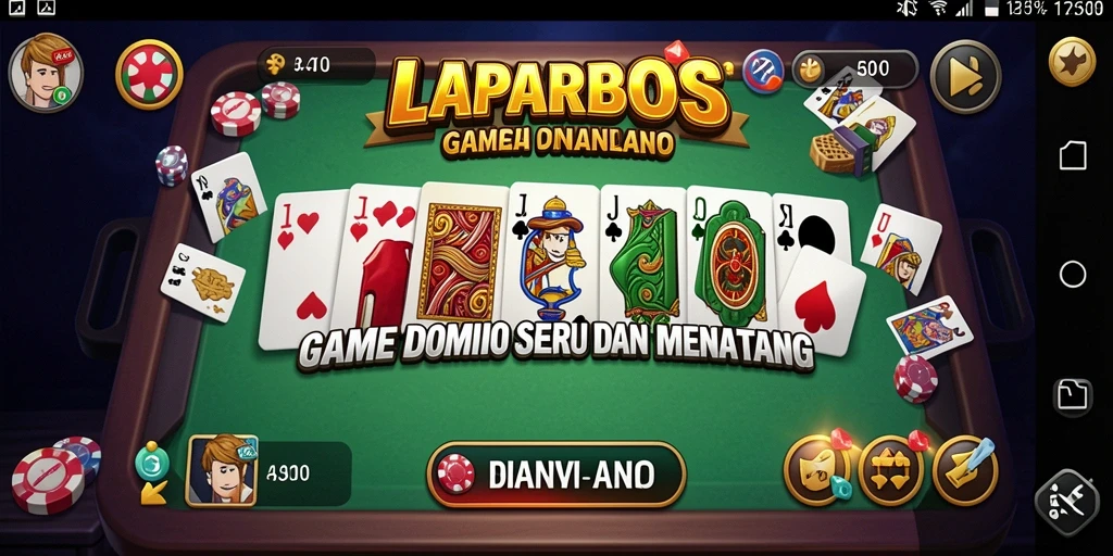 Tangkapan layar utama dari gameplay seru LAPARBOS Domino.