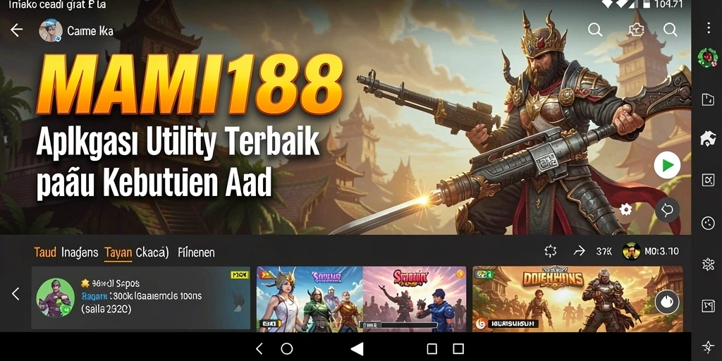 Tampilan antarmuka utama MAMI188 yang modern dan mudah digunakan.