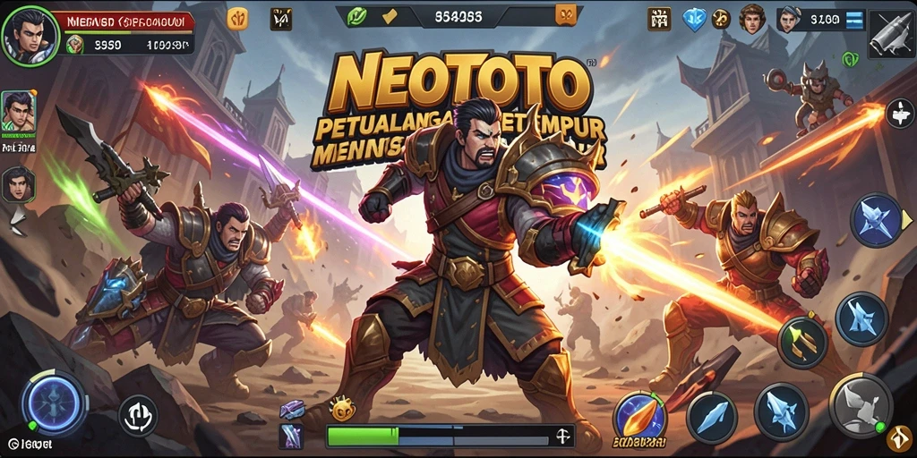 Tampilan aksi seru dalam gameplay NEOTOTO