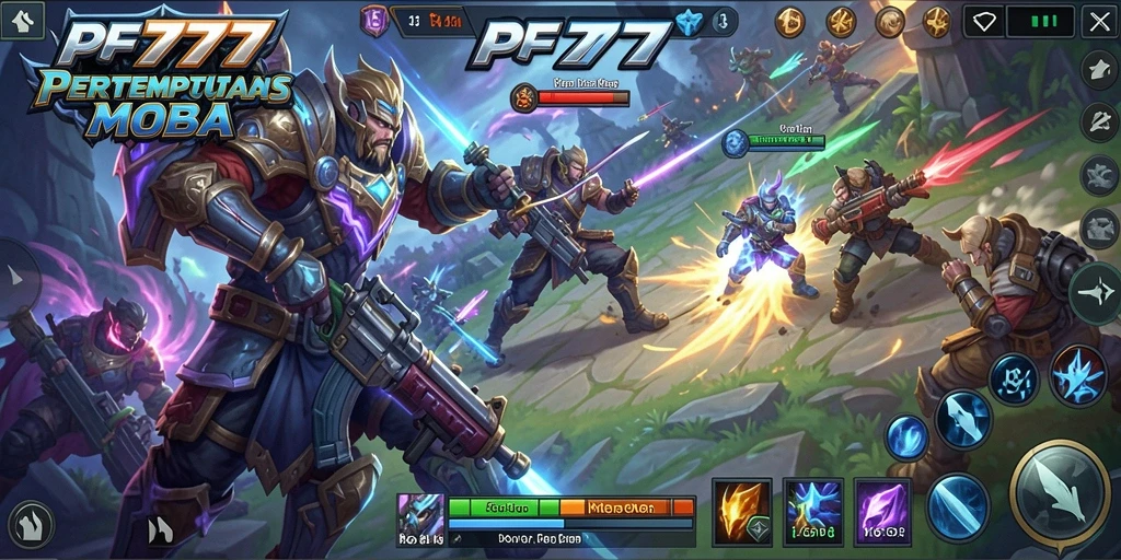 Gameplay MOBA mendebarkan dengan grafis yang menawan.