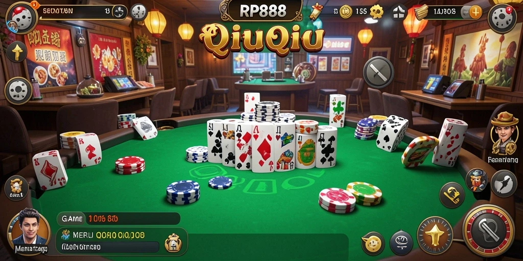Tampilan gameplay QiuQiu yang menegangkan dan mengasyikkan.