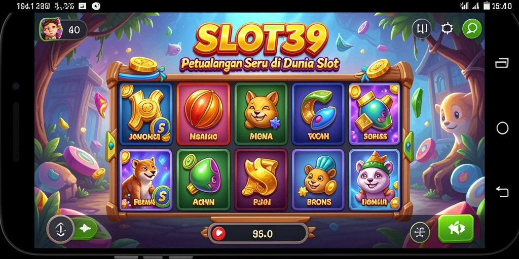 Gambaran gameplay slot menakjubkan dalam SLOT39 dengan petualangan seru.