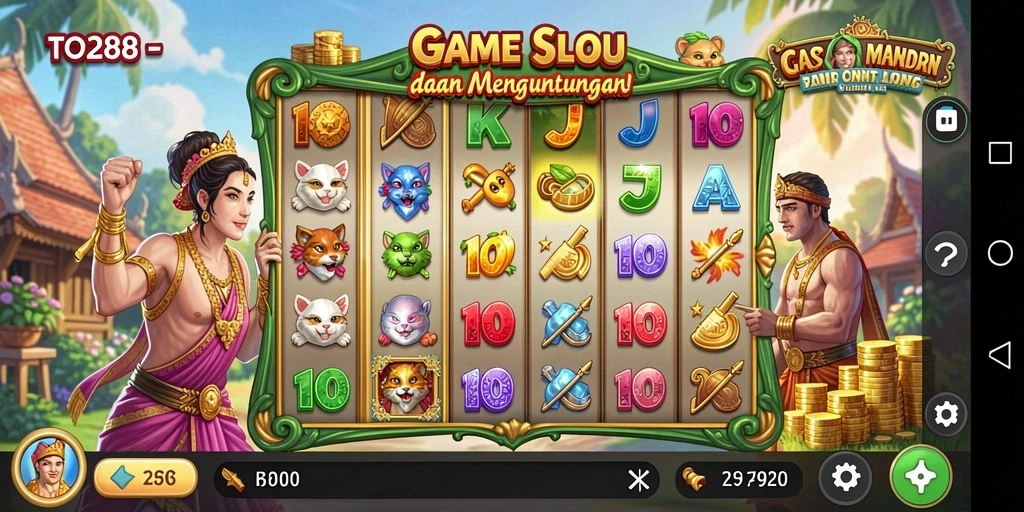 Tampilan screenshot utama TO288 menampilkan permainan slot yang menarik dan dinamis.