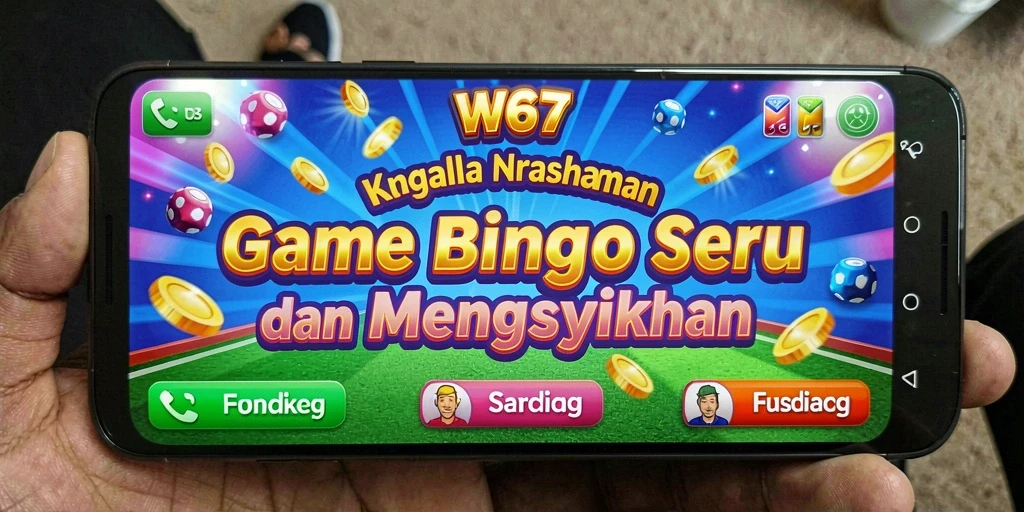 Screenshot gameplay W67 yang menampilkan keseruan bermain Bingo.