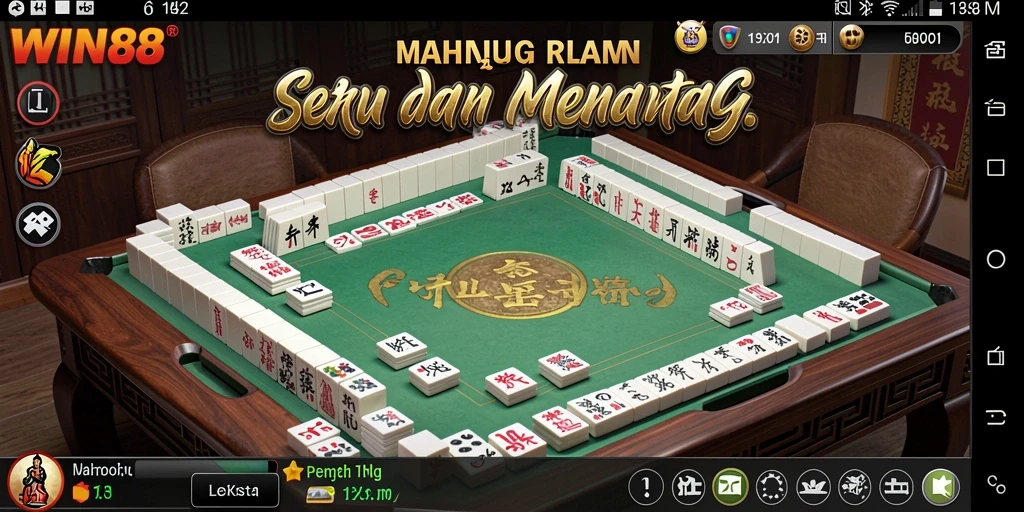 Screenshot gameplay Mahjong yang menampilkan aksi seru di WIN88.