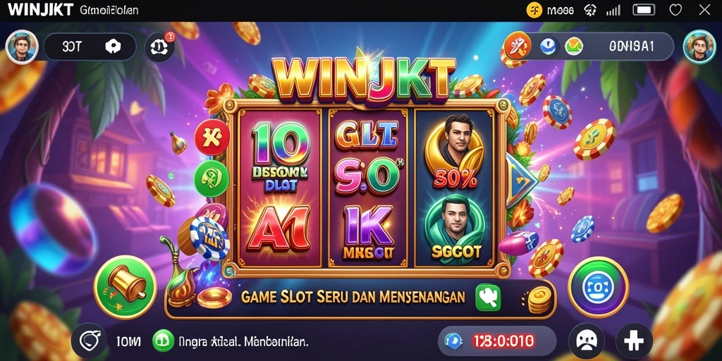 Screenshot gameplay WINJKT menunjukkan keseruan mesin Slot.