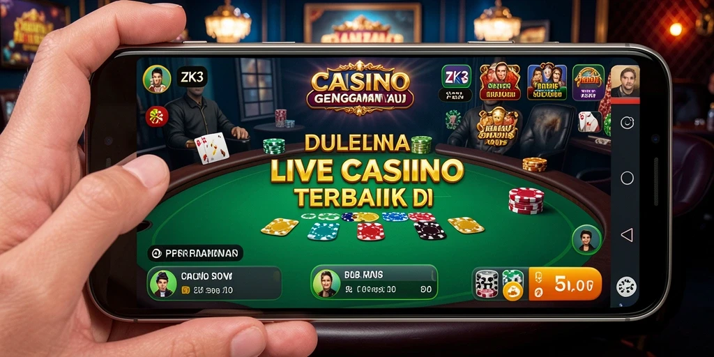 Tampilan gameplay Live Casino ZK3 yang mengesankan dan interaktif.